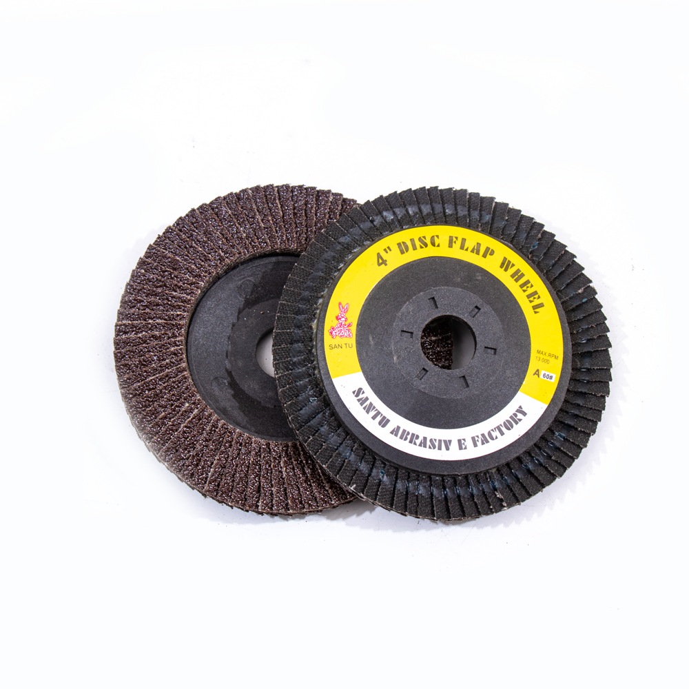 SANTU Brand Aluminum Oxide abrasive tools cover flexible flap disc grinding wheel