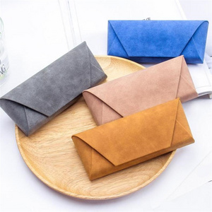 New Fashion PU Leather Cover Glasses Box Sunglasses Case for Women Men Glasses Portable Soft Glasses Pouch Bag Accessories