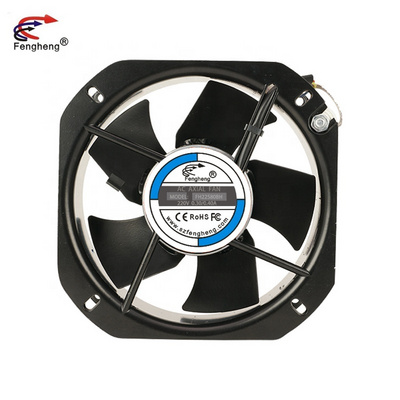 AC Axial Fans 225mm 8.8 Inch225x225x80mm 220V single phase Full metal fan blade ac motor cooling axial fan