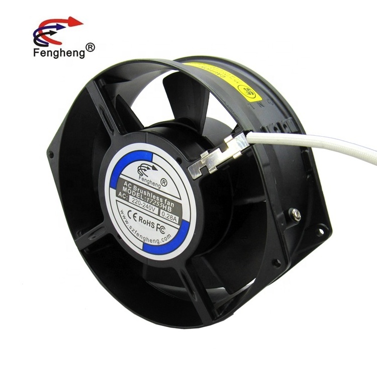 fengheng AC 110V 220V 17255 17cm 172x150x55mm Big Cooling Industrial Fan For Network cabinet