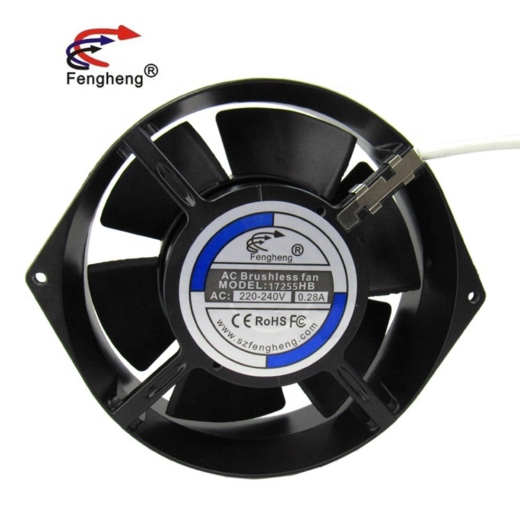 fengheng AC 110V 220V 17255 17cm 172x150x55mm Big Cooling Industrial Fan For Network cabinet