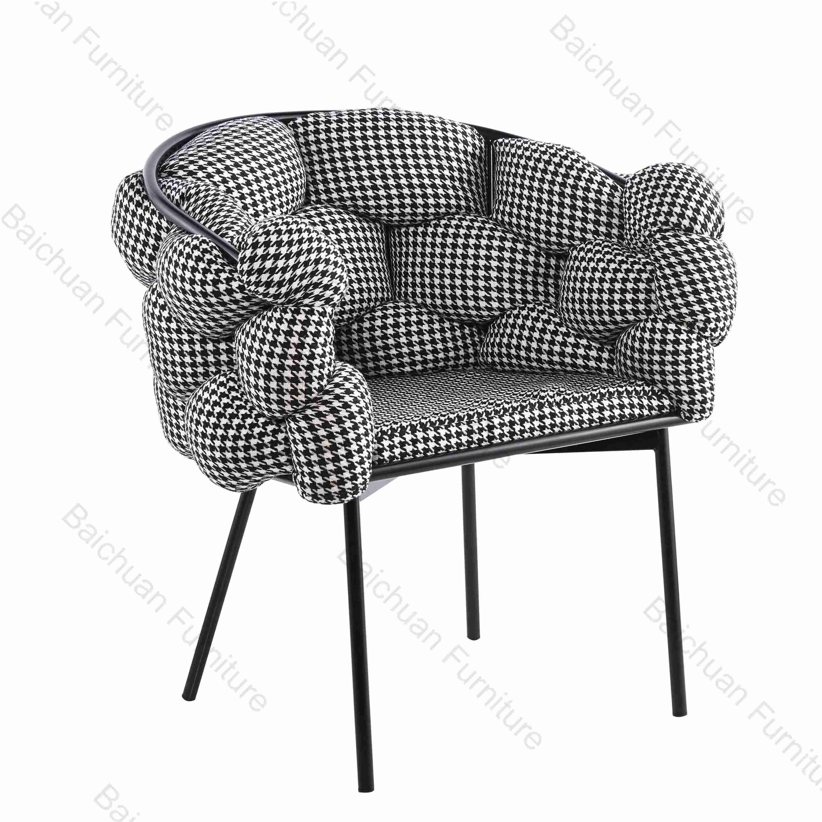 Modern Velvet Upholster Accent Chair Gold Stainless Steel frame for hotel home living room lounge chair