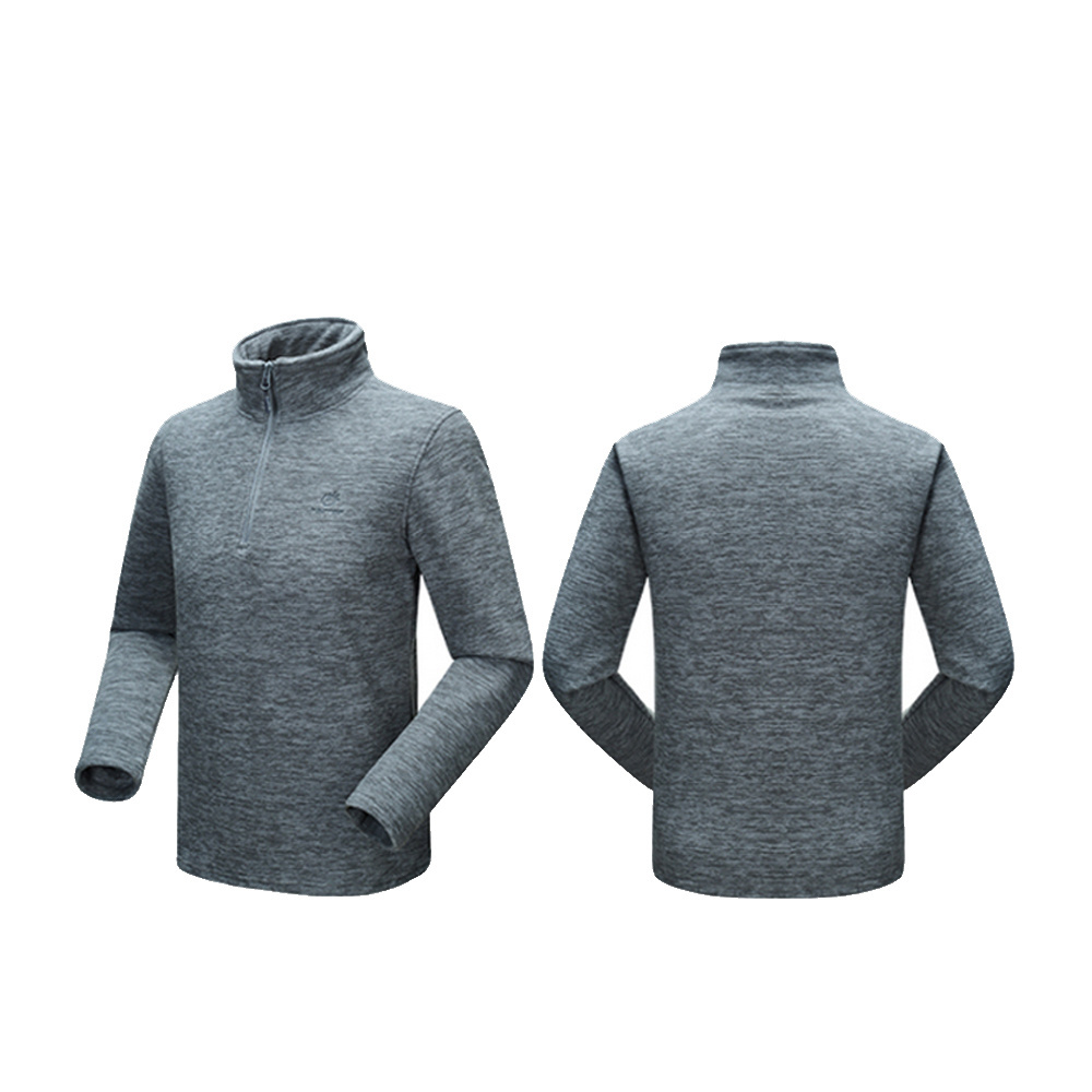 High Quality Winter Men's 100%polyester Half Zip Polar Fleece Jacket