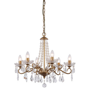 MEEROSEE Dining Room Decorative Gold Luxury Chandelier Design American Chandelier For Living Room Lighting Fixtures MD98010