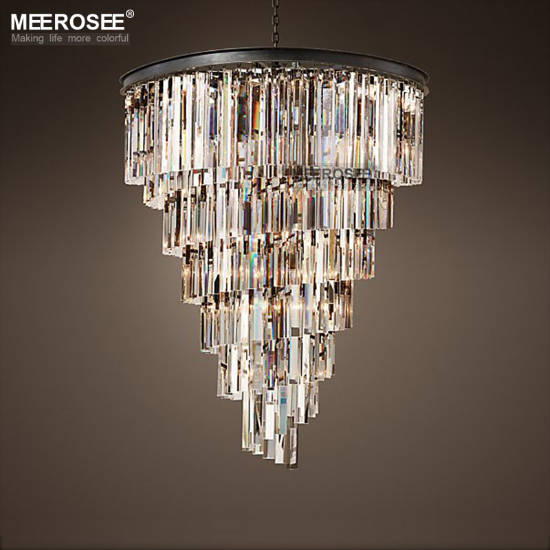 Luxury Crystal Chandelier Light Lustres Luminaires Hanging Lighting for Restaurant Hotel Crystal Lamp Drop Lamparas MD85047