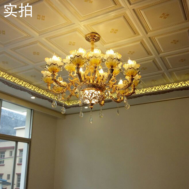 MEEROSEE Crystal Chandelier Pendant Modern Suspending Lighting Fixture For Living Room Indoor Decoration MD86215