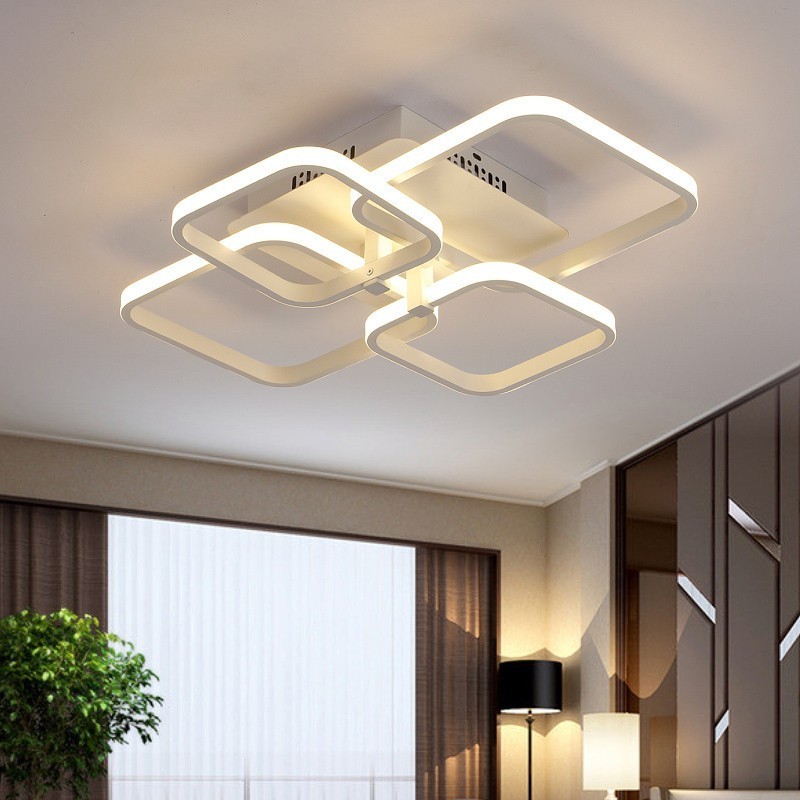 Rectangle Acrylic LED Ceiling Lights for living room bedroom Modern LED Lamparas de techo New White Ceiling Lamp Fixtures MD1021