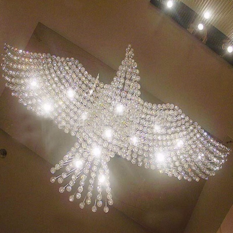 New Eagles Design Luxury Modern Crystal Chandelier Light Lustres Hall Cristal Lamp Home Lighting for Ceiling Lamp MD1026