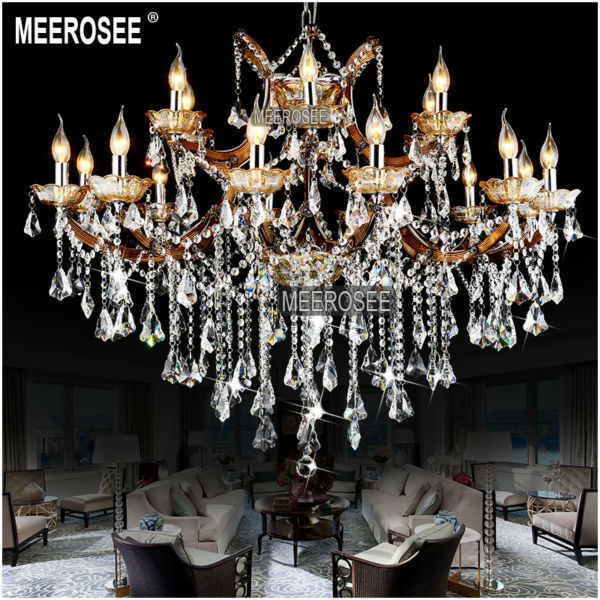 MEEROSEE Maria Theresa Lights and Lighting Crystal Candelabro Home Design Pendant Light Art Deco MD8662