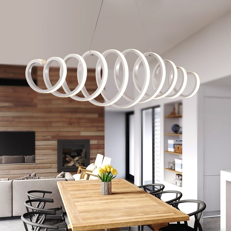 DIY Hanging Modern LED Pendant Lights For Dining Room Bar Suspension Luminaire Suspendu Pendant Lamp Lighting Fixture MD85077