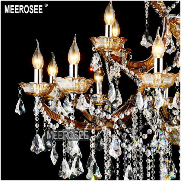 MEEROSEE Maria Theresa Lights and Lighting Crystal Candelabro Home Design Pendant Light Art Deco MD8662