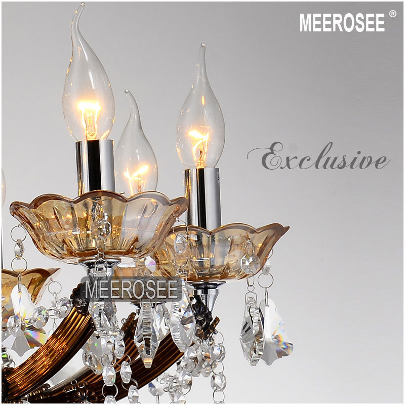 MEEROSEE Maria Theresa Lights and Lighting Crystal Candelabro Home Design Pendant Light Art Deco MD8662