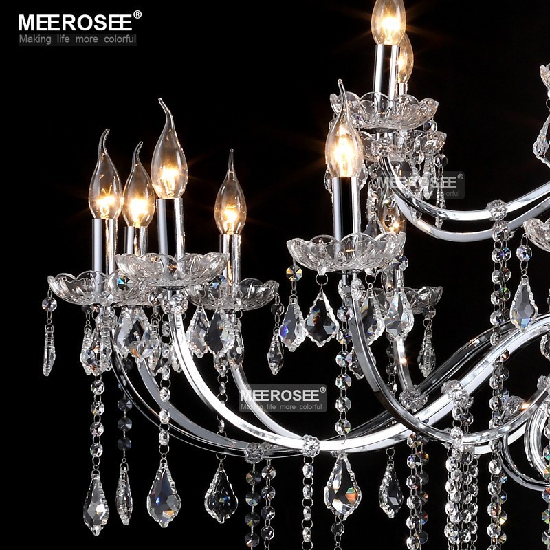 Top K9 Crystal Chandelier Modern Large Indoor Chandeliers Lamps Light 24 Arms Lustre Lighting Fixtures for kitchen MD2520