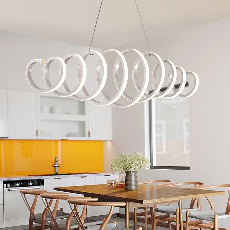 DIY Hanging Modern LED Pendant Lights For Dining Room Bar Suspension Luminaire Suspendu Pendant Lamp Lighting Fixture MD85077