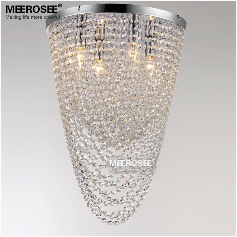 Flush Mounted Crystal Chandelier Light Fixture Crystal Curtain Bedroom Kitchen Aisle Porch Lamp Hallway Lustre Lighting MD12111