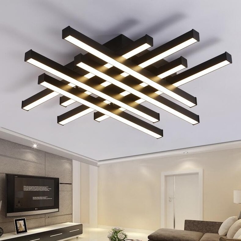 Modern LED Ceiling Chandeliers Lights white black body creative ceiling chandeliers lamp for bedroom living room MD1029