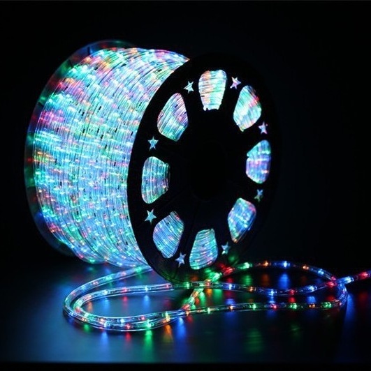 Wholesale 220V/110V 100M Christmas Decoration RGB Outdoor Waterproof Soft White LED Rope Light