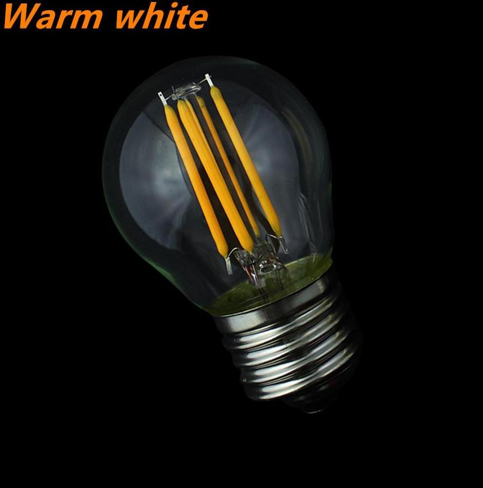 Edison bulb Led indoor light G45 E14 2W 4W Filament led lamp bulbs DC 12V /24V