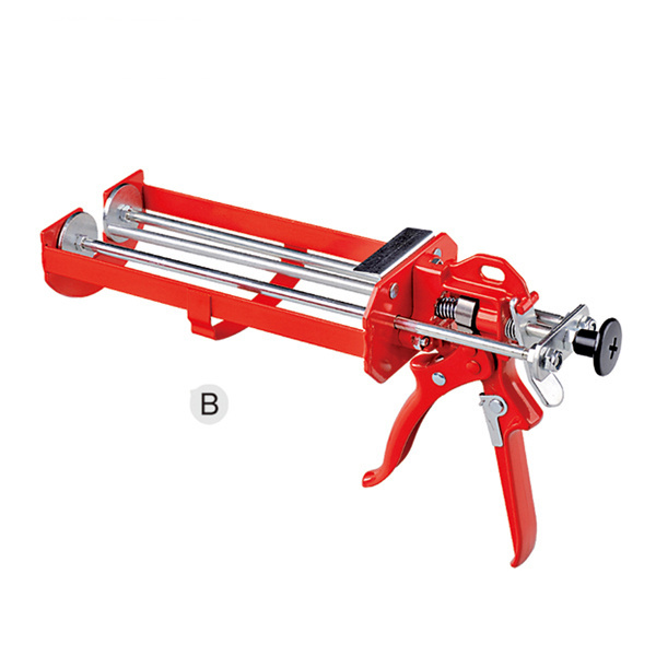 Dual cartridge caulking gun Double Push Rods