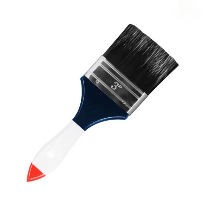 Hot-selling wooden handle paint brush with 100%  hollow tapered filaments