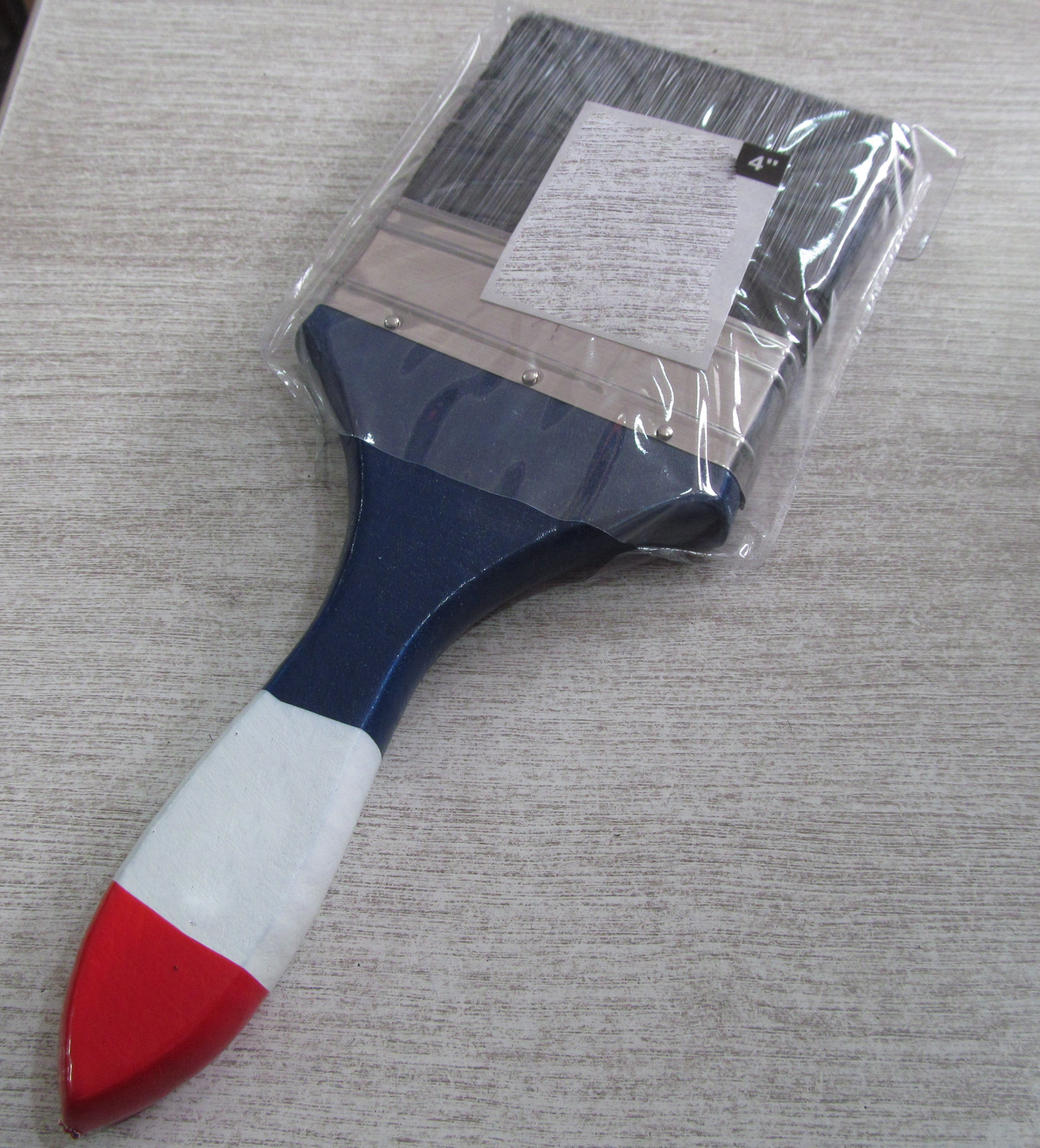 Hot-selling wooden handle paint brush with 100%  hollow tapered filaments