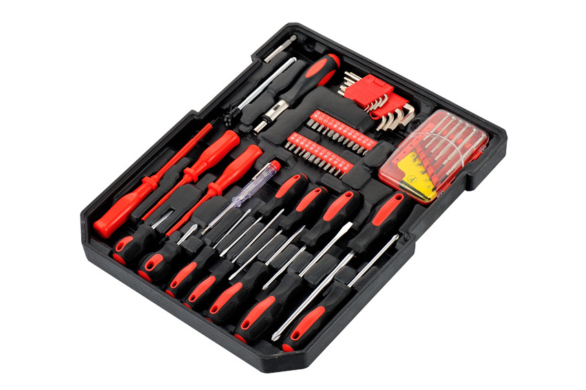 20 Pcs Complete Household Hand Tool Box Set Kit Craftsman Tool Kit and Auto Repair Plastic Toolbox