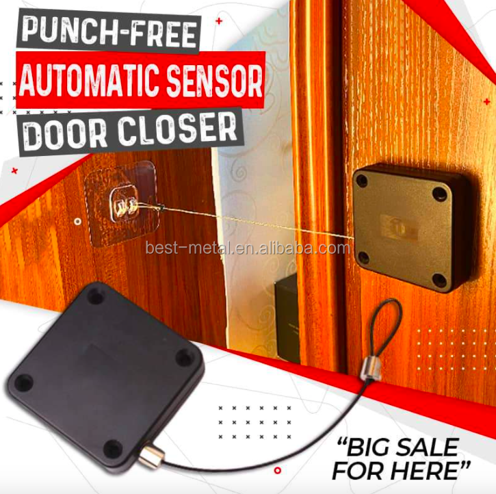 Sel Closing Door Automatically Sensor Door Closer with Drawstring