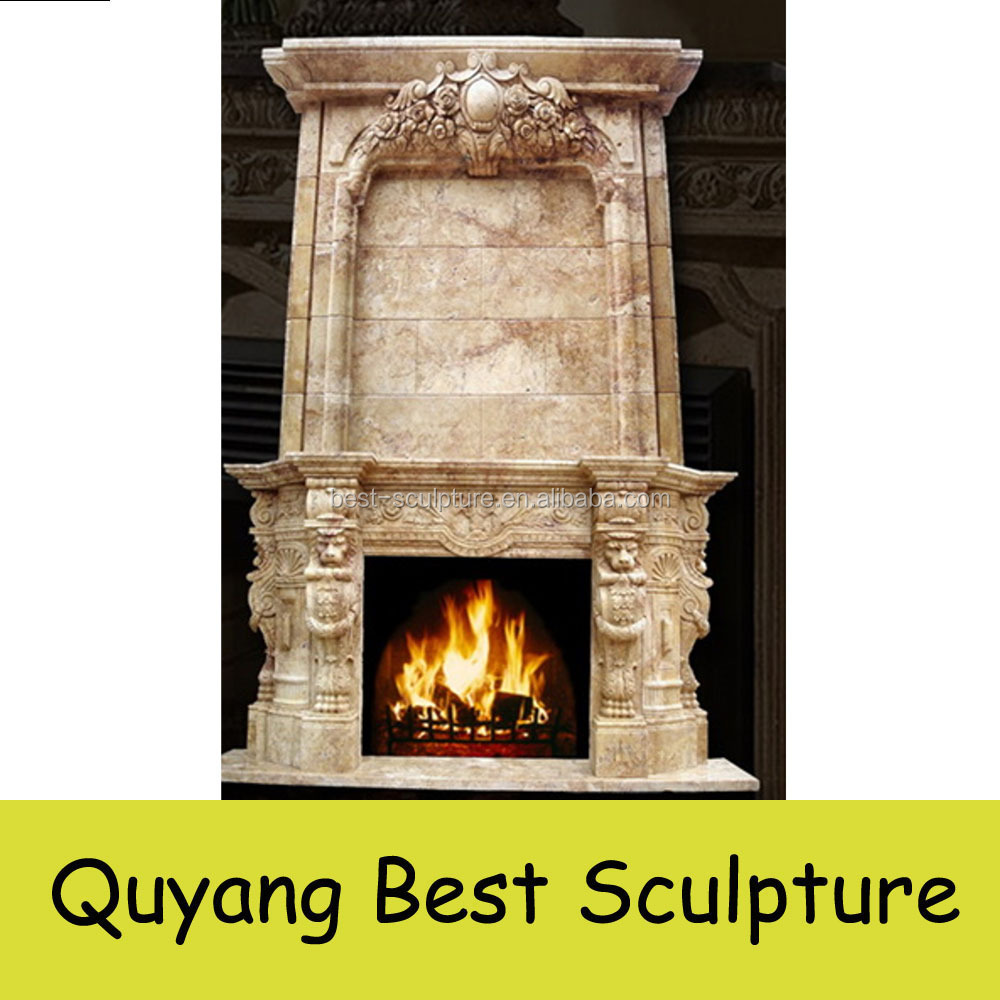 large double tier marble fireplace stone mantles for indoor decorative