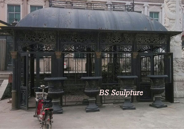 victorian outdoor garden ornamental wrought iron gazebo for sale