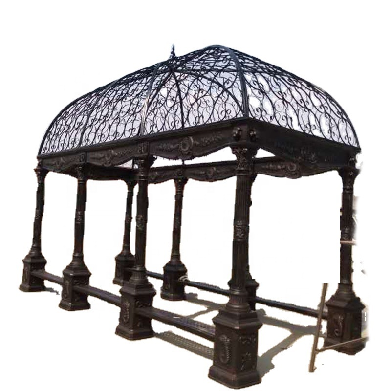 victorian outdoor garden ornamental wrought iron gazebo for sale