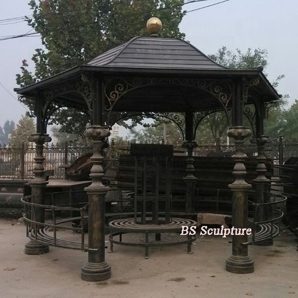 victorian outdoor garden ornamental wrought iron gazebo for sale