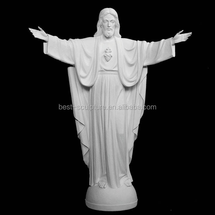 life size jesus white marble religious statues for garden decor