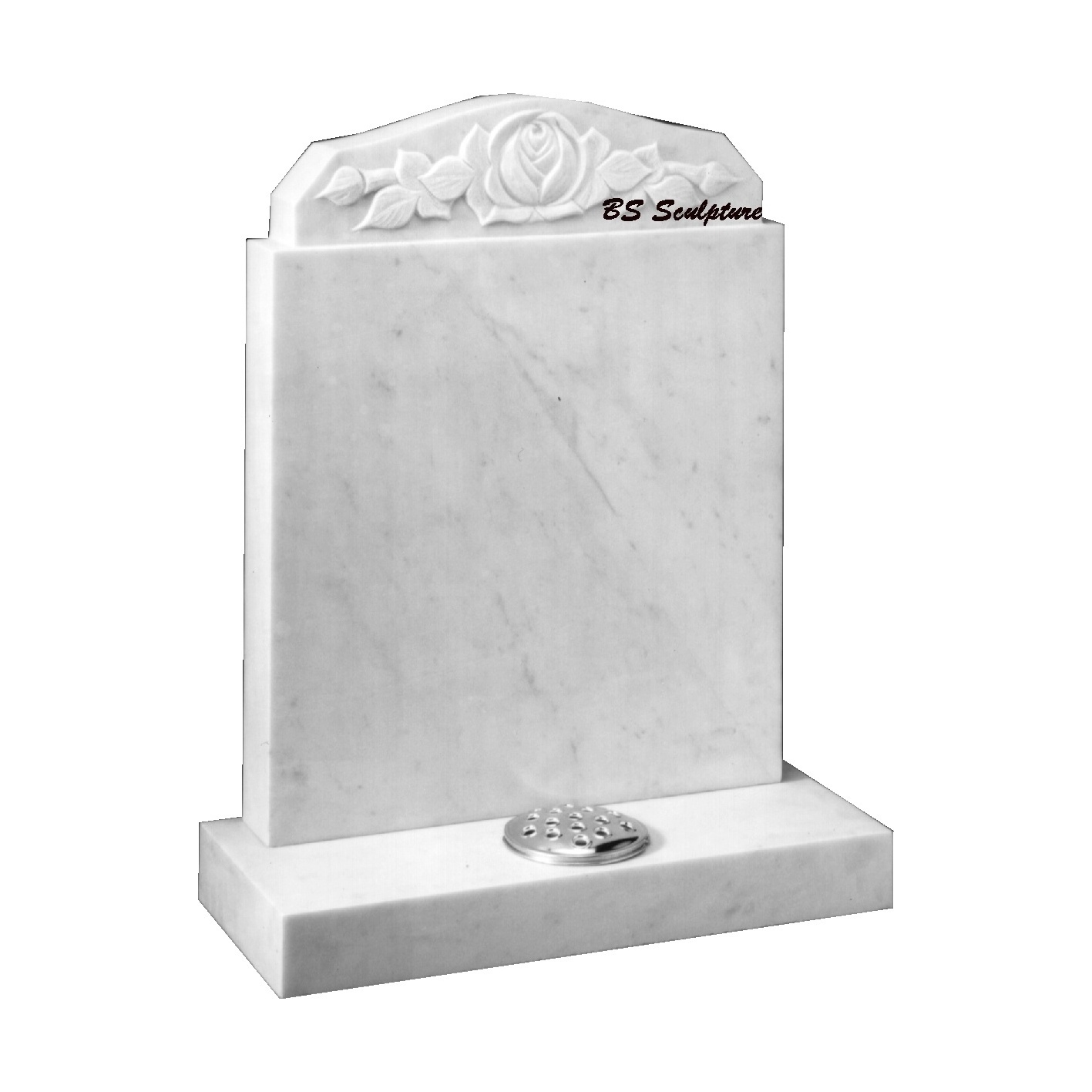 Hand Carved beautiful White Marble Grave headstone on Sale