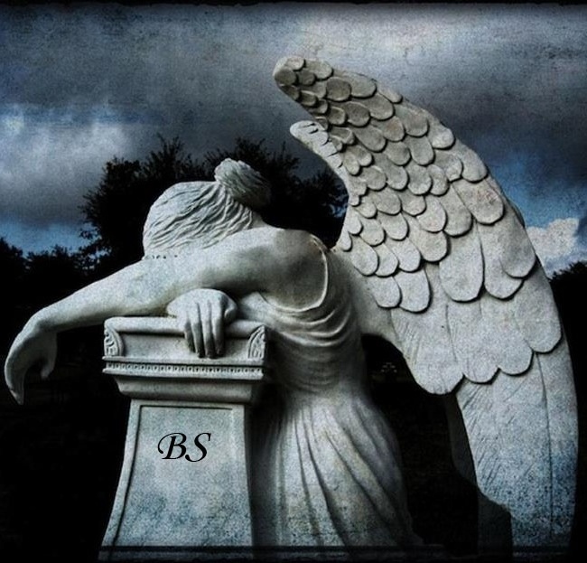 White Marble Angel Monuments Headstone and Tombstone