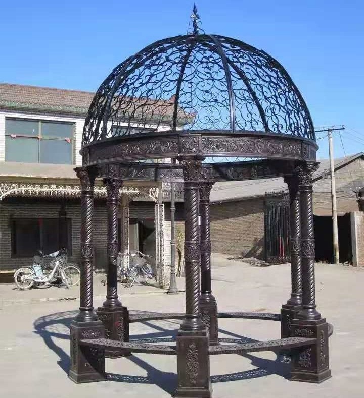 victorian cast iron gazebo antique pergola with roof for sale