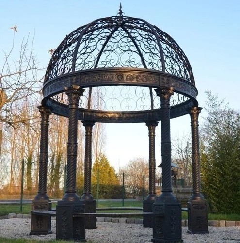 victorian cast iron gazebo antique pergola with roof for sale