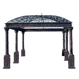 vintage wrought iron gazebo victorian garden cast iron pavilion for sale