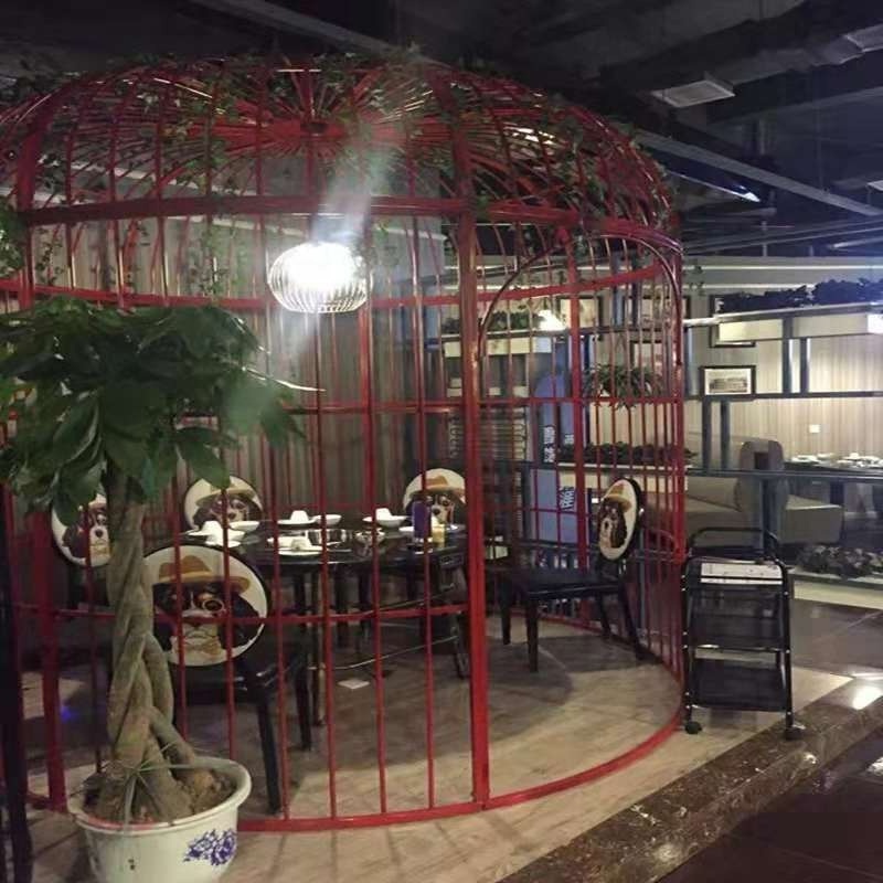 hotel restaurant ornamental large metal birdcage iron art gazebo for sale