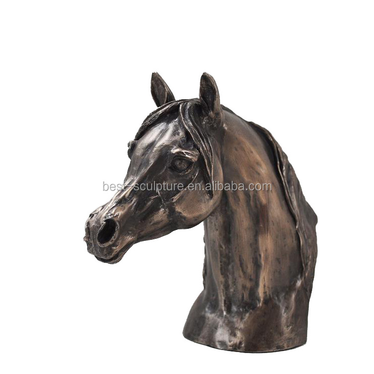 life size casting bronze horse head statue decoration animal sculpture