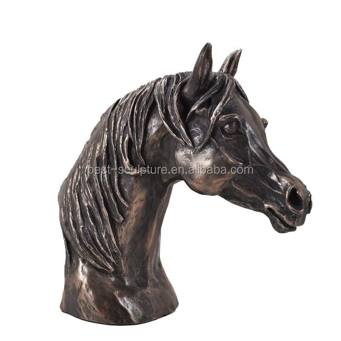 life size casting bronze horse head statue decoration animal sculpture