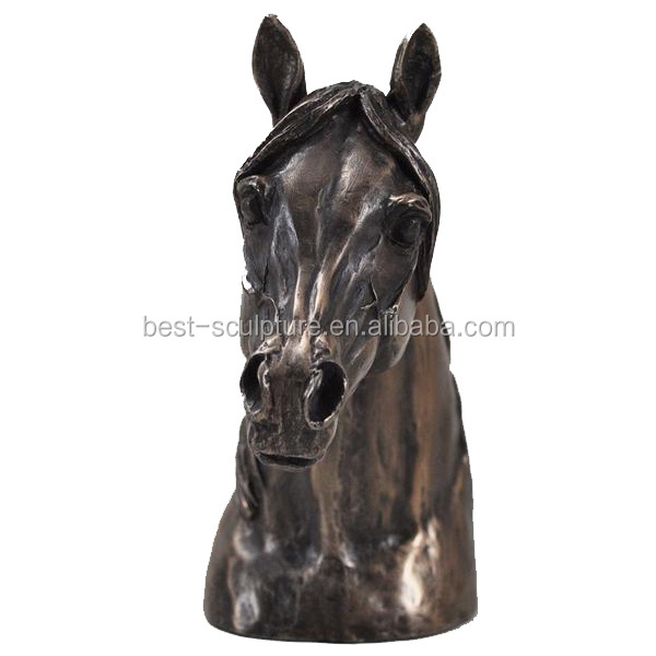 life size casting bronze horse head statue decoration animal sculpture