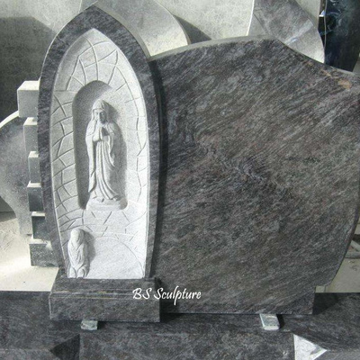 luxurious granite virgin mary  statue tombstone gravestone monument sculpture