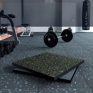 Gym rubber floor mat outdoor sports venue soundproof shock-absorbing floor outdoor fitness mat