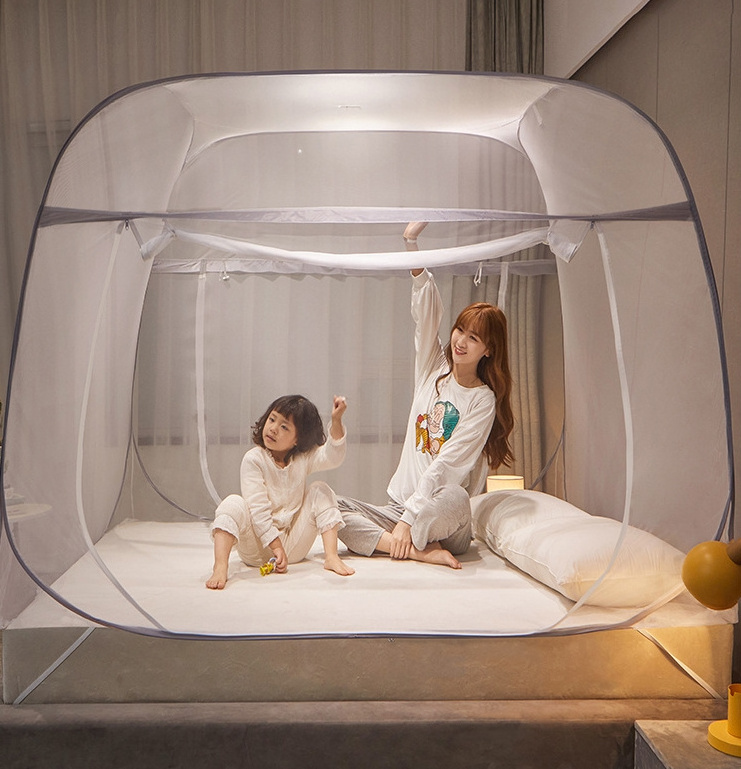 Foldable Baby Mosquito Net Silver Original Travel Camping Time Outdoor Unit Children Protection Mosquito Net