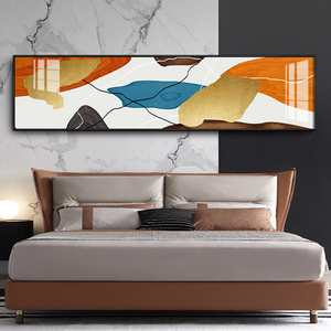 Bedroom bed decoration painting abstract living room modern simple hotel mural