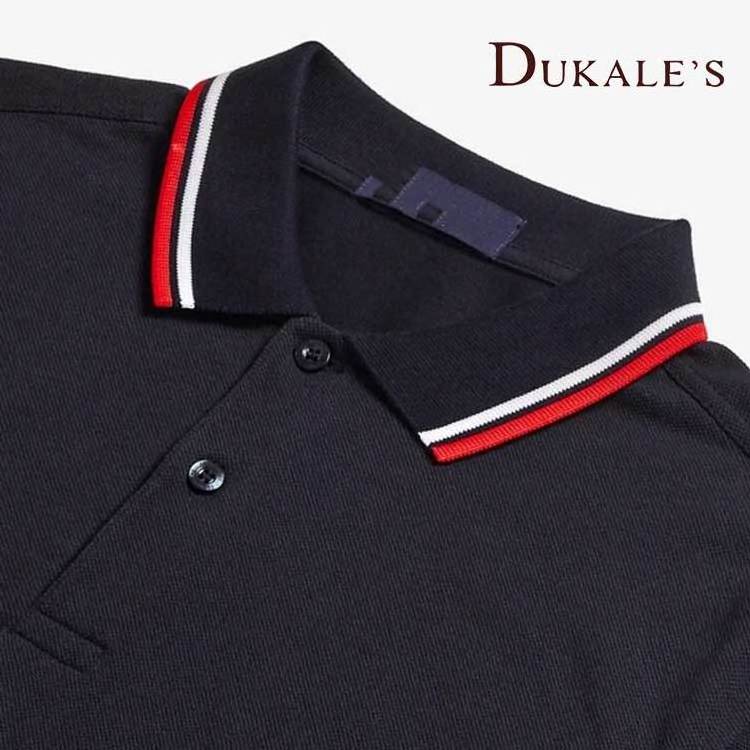 95 Cotton /5 Elastane Wreath Skinhead Black And Red Golf Polo Shirt Men Tight Red t-shirt Polo Shirt With Twin Tipped Collar