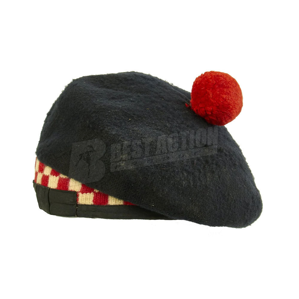 Latest Design Officers Uniform Bonnet Hat Custom Made Officers Uniform Scottish Bonnet Hat