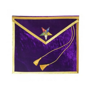 Wholesale Customized Masonic Apron Order of the Eastern Star OES Fashion with chain Collar