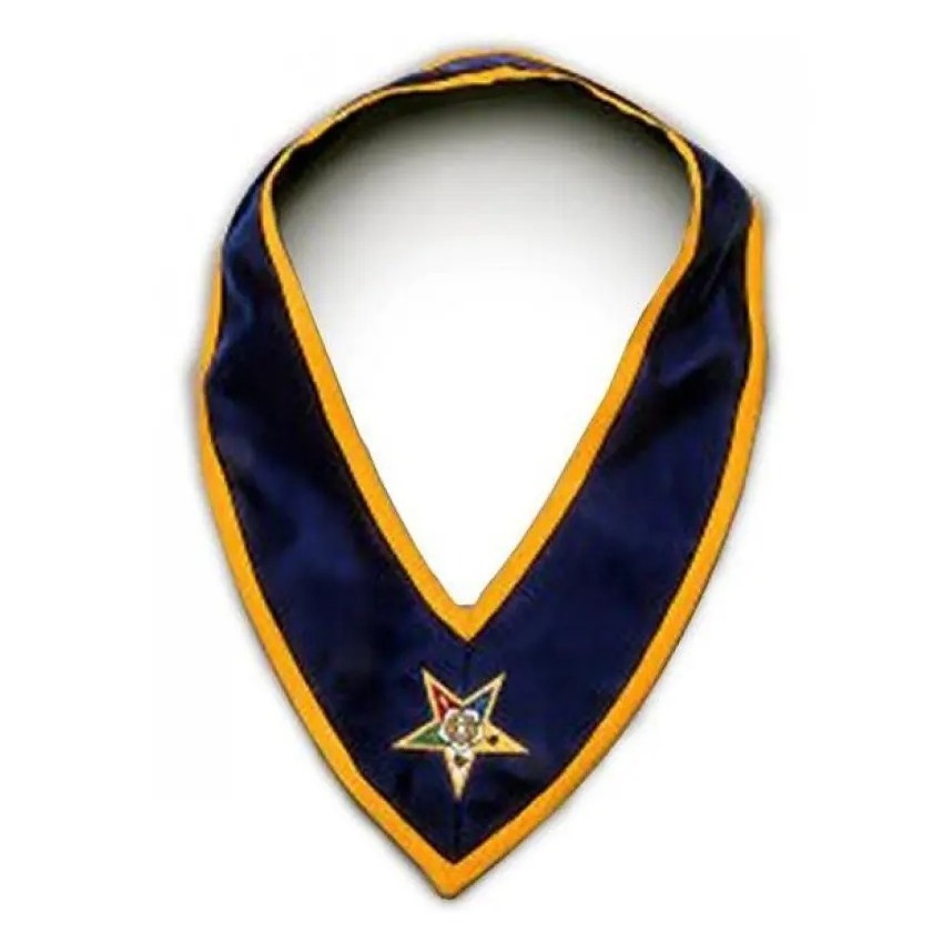 Wholesale Customized Masonic Apron Order of the Eastern Star OES Fashion with chain Collar