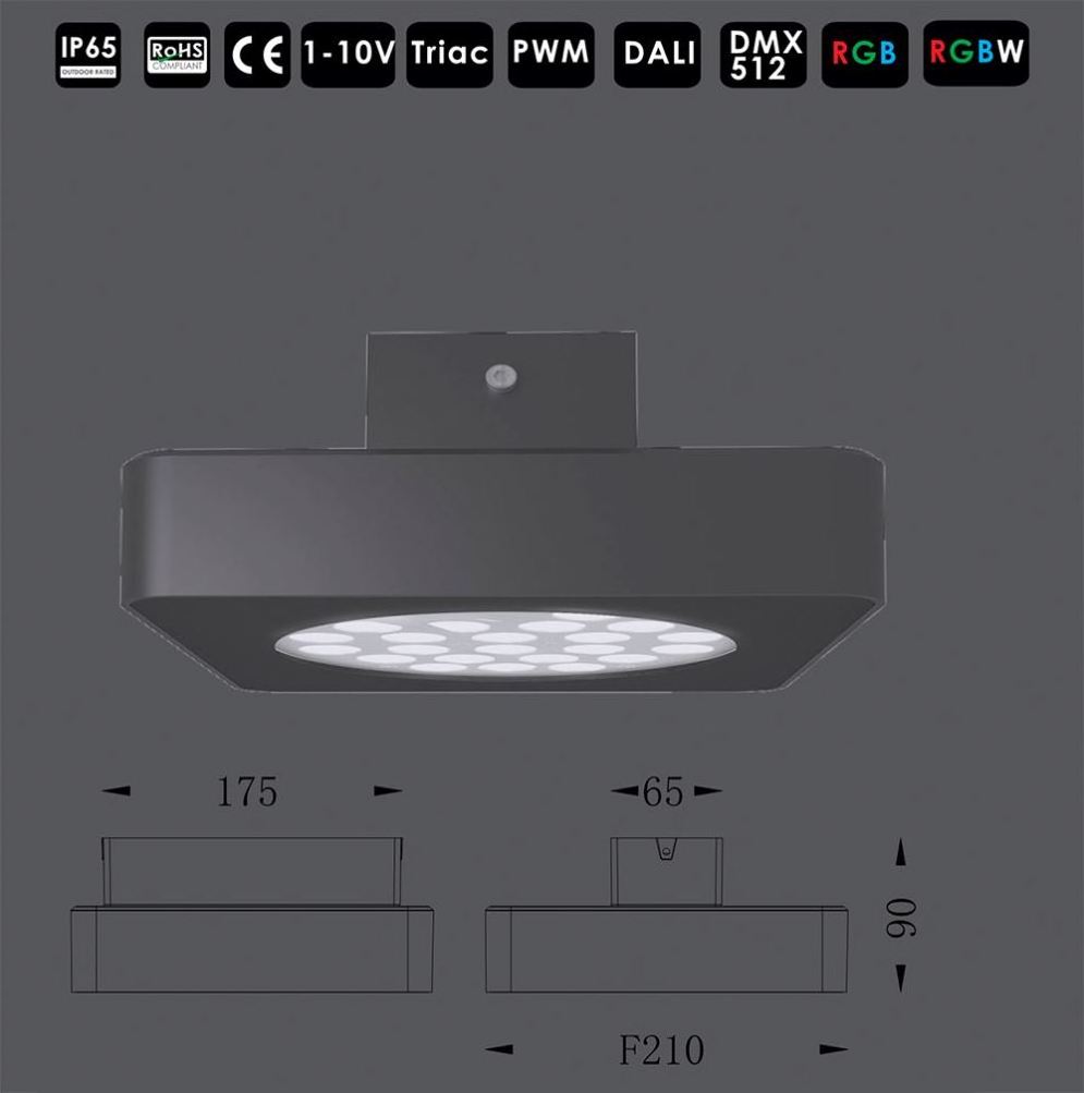 waterproof ip65 surface mount  IP66 Customized Ceiling Light LED Wall Light Outdoor Ceiling Down Light